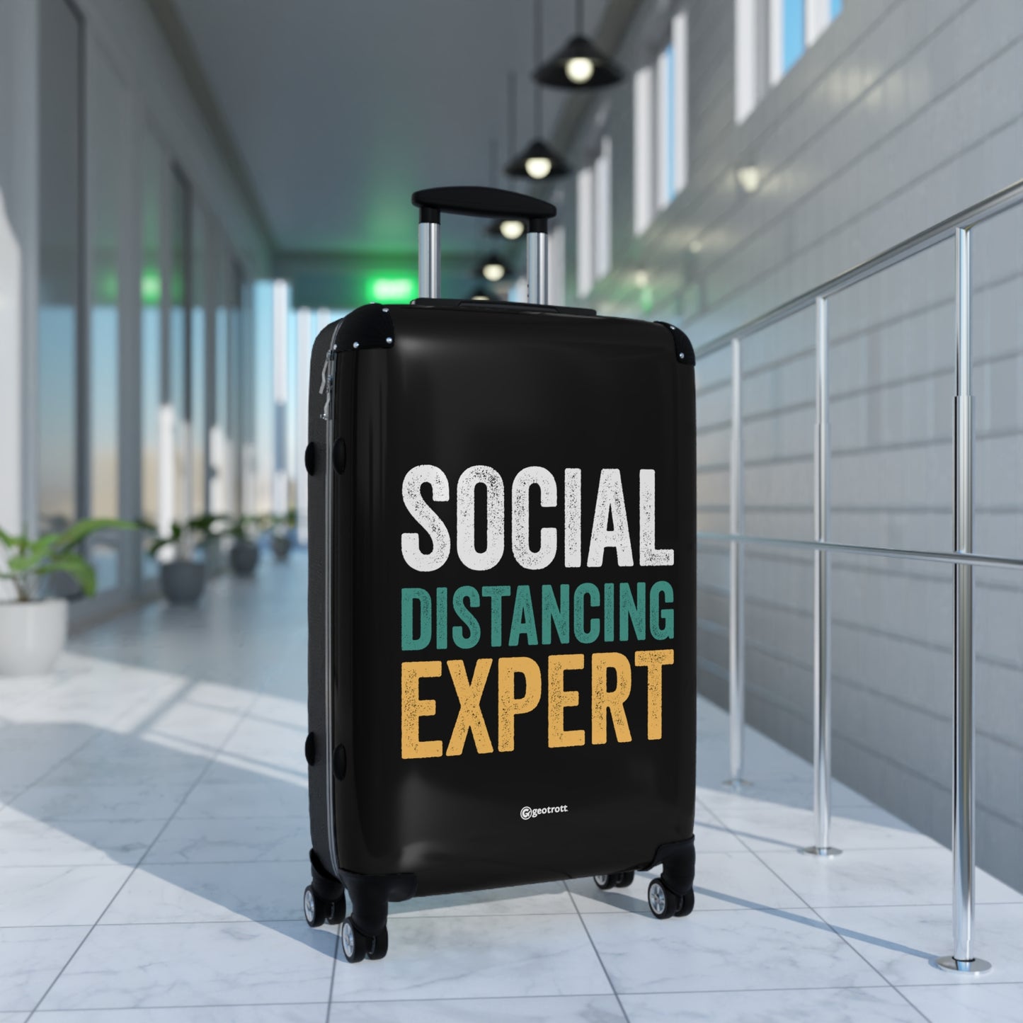 Social Distancing Expert Gamer Gaming Suitcase-Suitcase-Geotrott