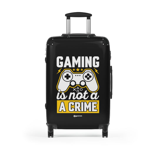 Gaming Is Not A Crime Gamer Gaming Suitcase