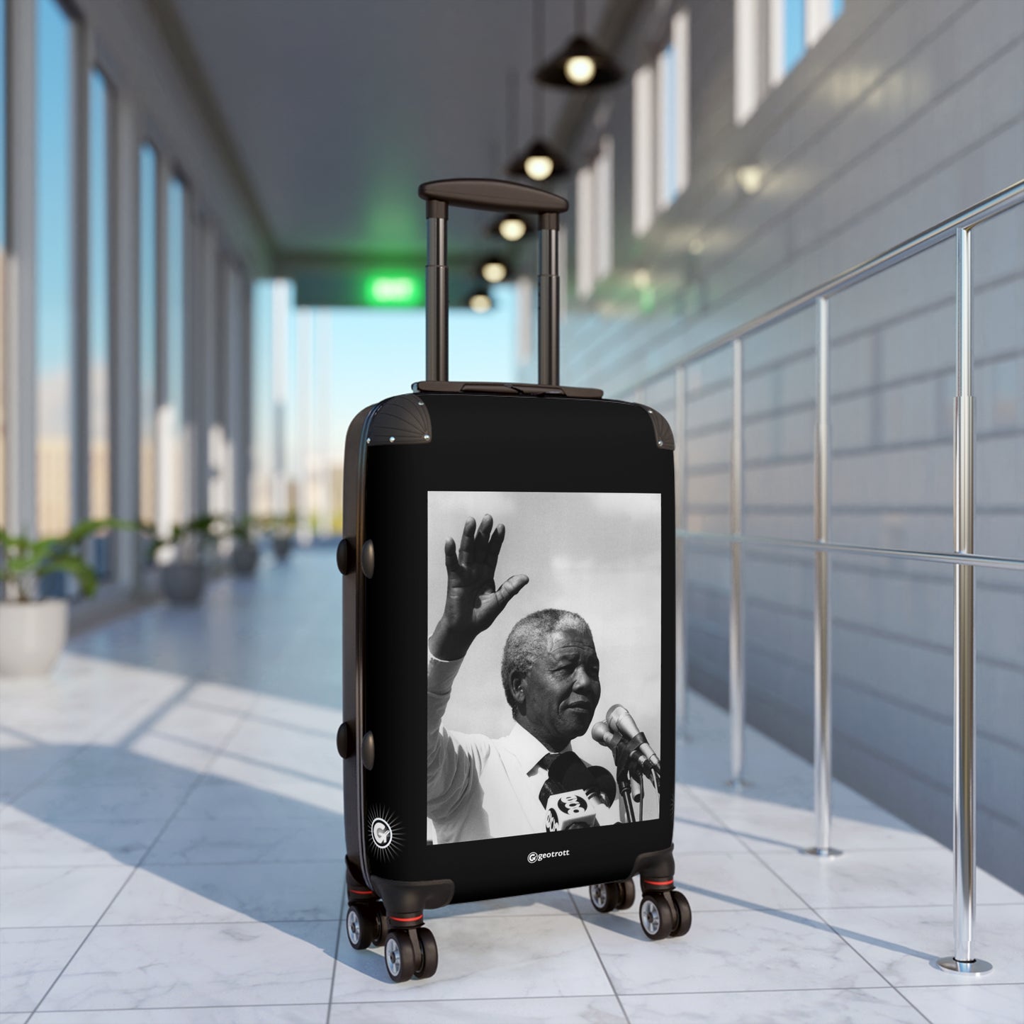 Nelson Mandela The Civil Rights Movement 20Th Century Photos Luggage Bag Rolling Suitcase Spinner