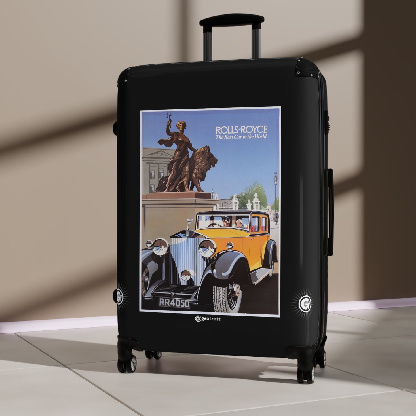 Rolls Royce Rr4050 Vintage Posters Retro Ad Luggage Bag Rolling Suitcase Spinner