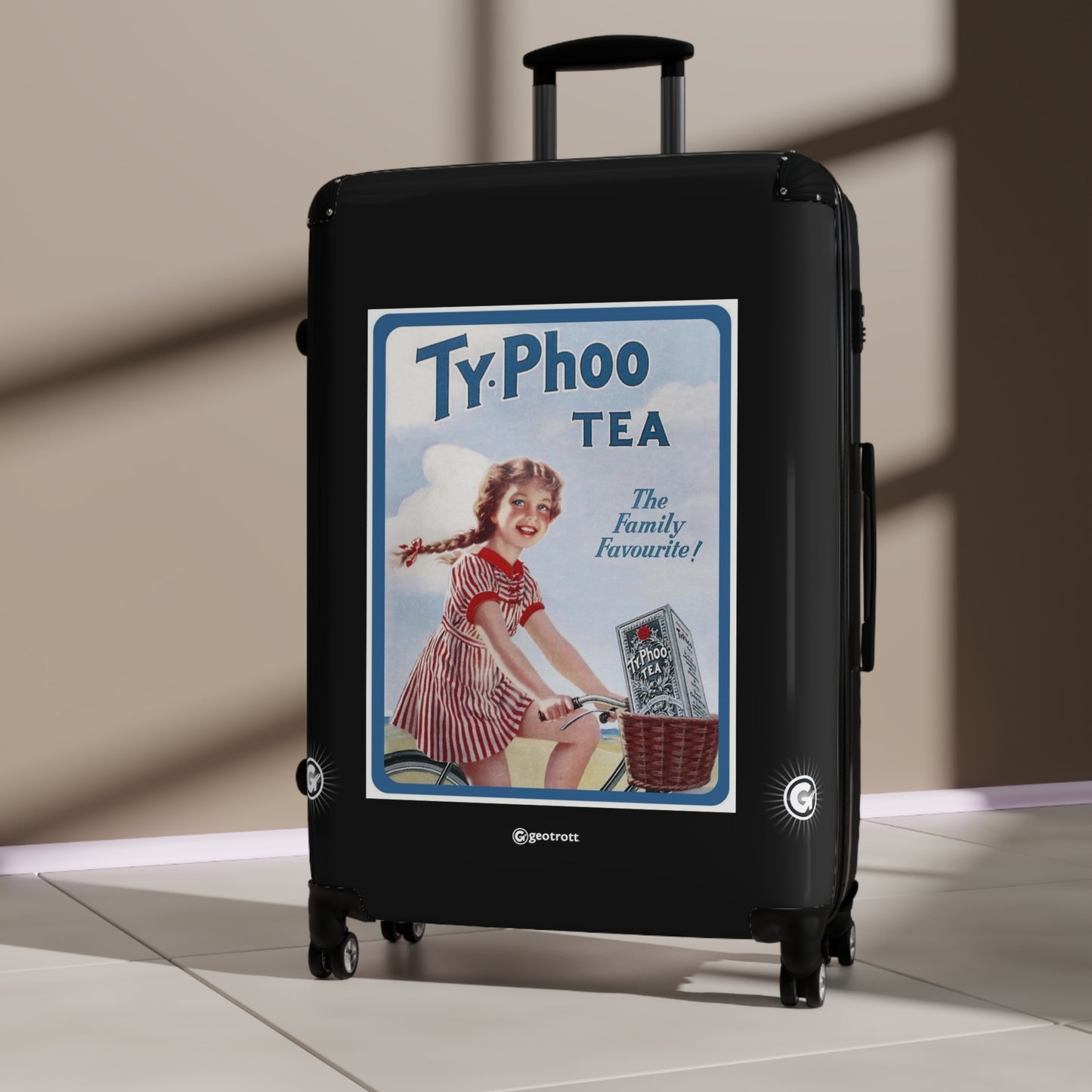 Ty-Phoo Tea 2 Advertising Vintage Posters Retro Ad Luggage Bag Rolling Suitcase Spinner