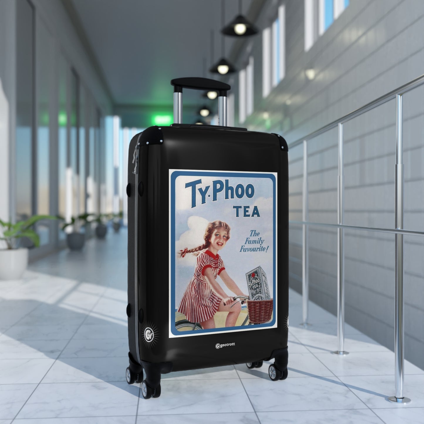 Ty-Phoo Tea 2 Advertising Vintage Posters Retro Ad Luggage Bag Rolling Suitcase Spinner