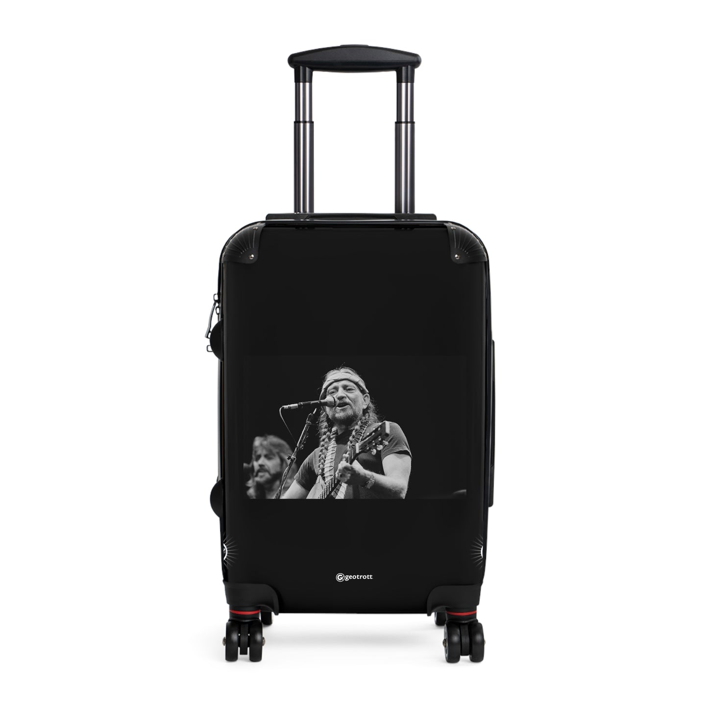 Willienelson Playing Guitar And Singing Luggage Bag Rolling Suitcase Spinner