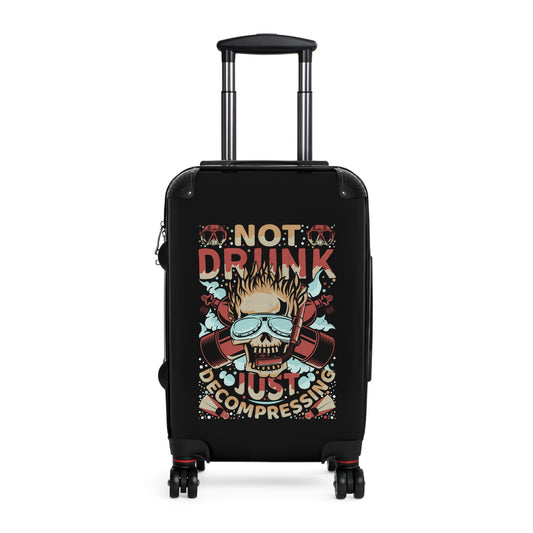 Not Drunk Just Decompressing Emotive Inspirational Luggage Bag Rolling Suitcase Spinner