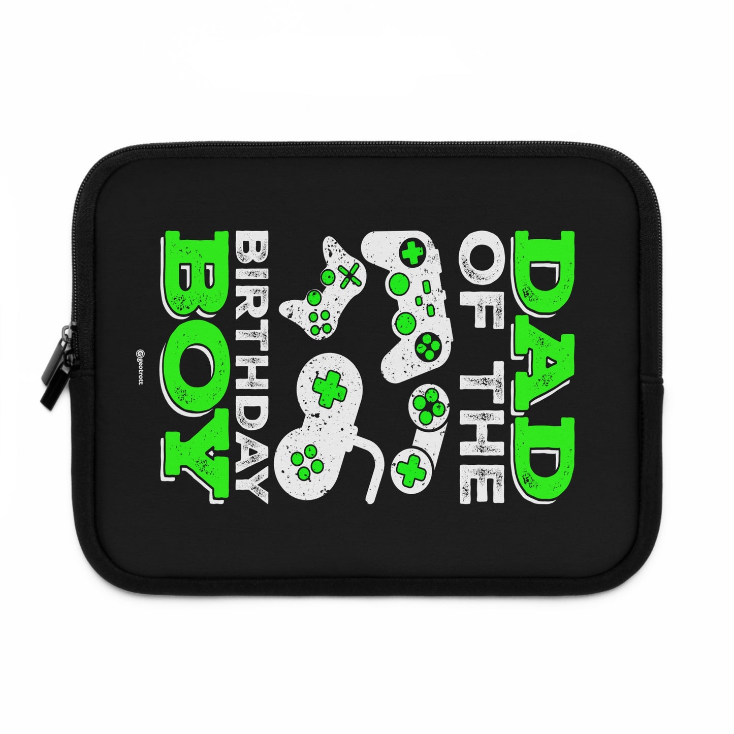 Dad Of The Birthday Boy Gamer Gaming Lightweight Smooth Neoprene Laptop Sleeve
