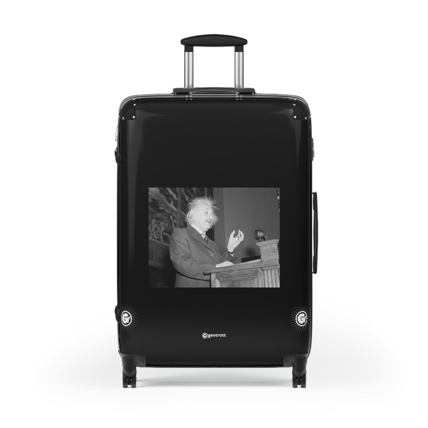 Albert Einstein Addressing Scientists 20Th Century Photos Luggage Bag Rolling Suitcase Spinner