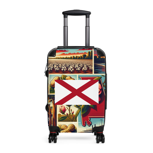 Alabama Usa State Flags Luggage Bag Rolling Suitcase Spinner
