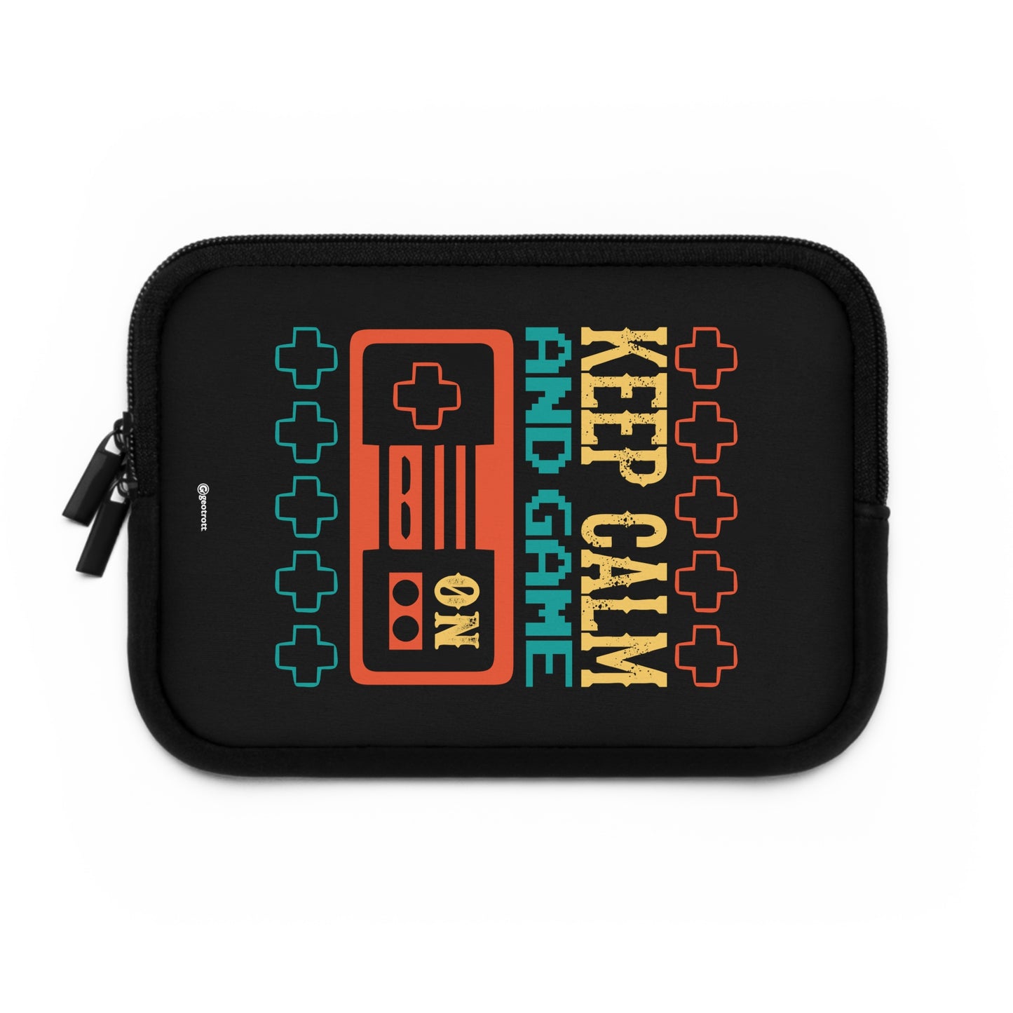 Keep Calm And Game On Gamer Gaming Lightweight Smooth Neoprene Laptop Sleeve