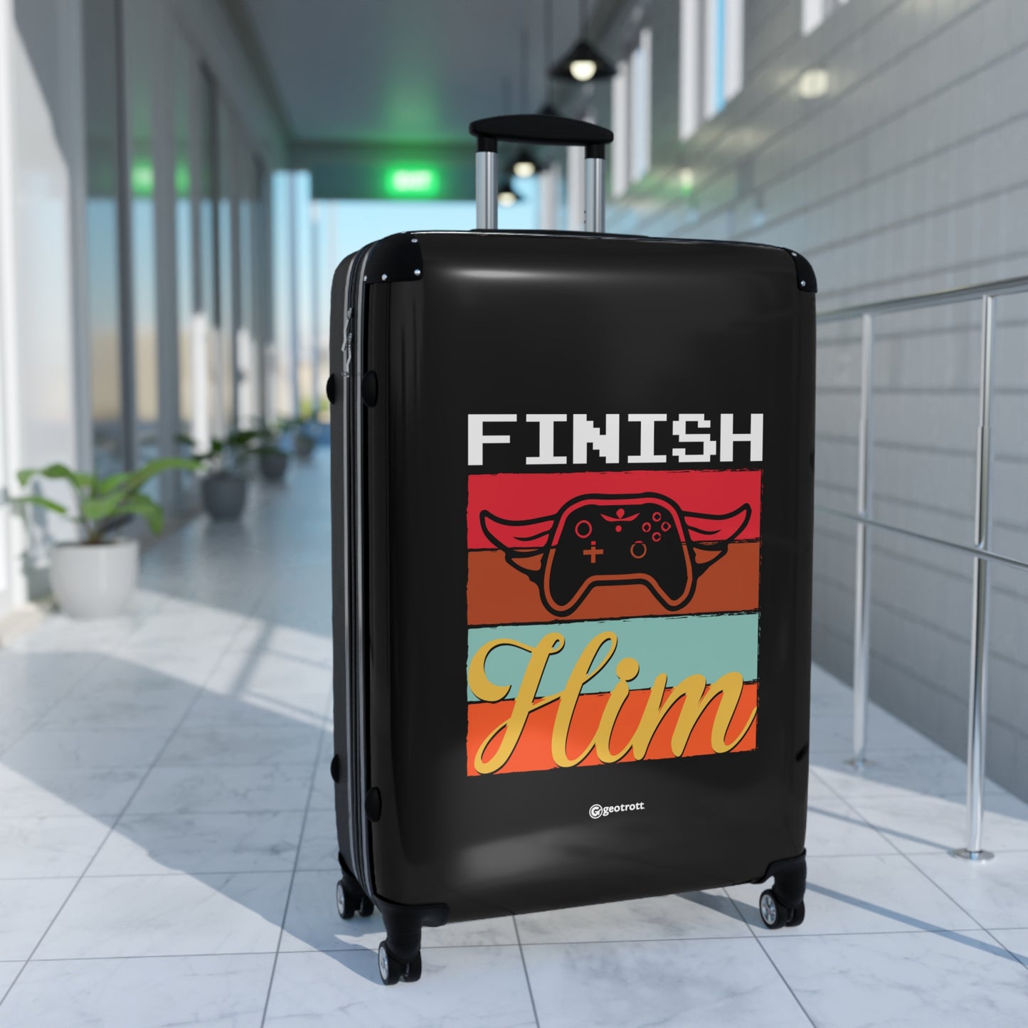 Finish Him 2 Gamer Gaming Suitcase-Bags-Geotrott