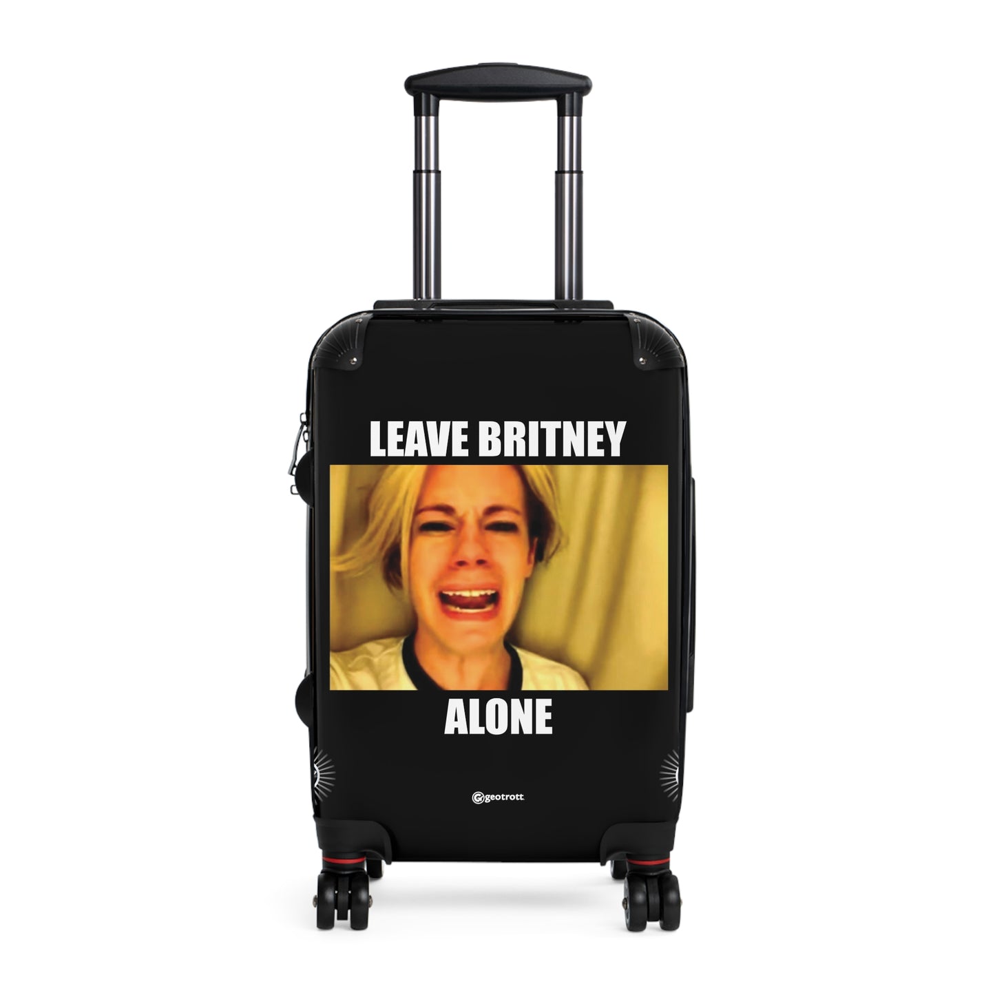 Leave Britney Alone MEME Funny Inspirational Luggage Bag Rolling Suitcase Spinner
