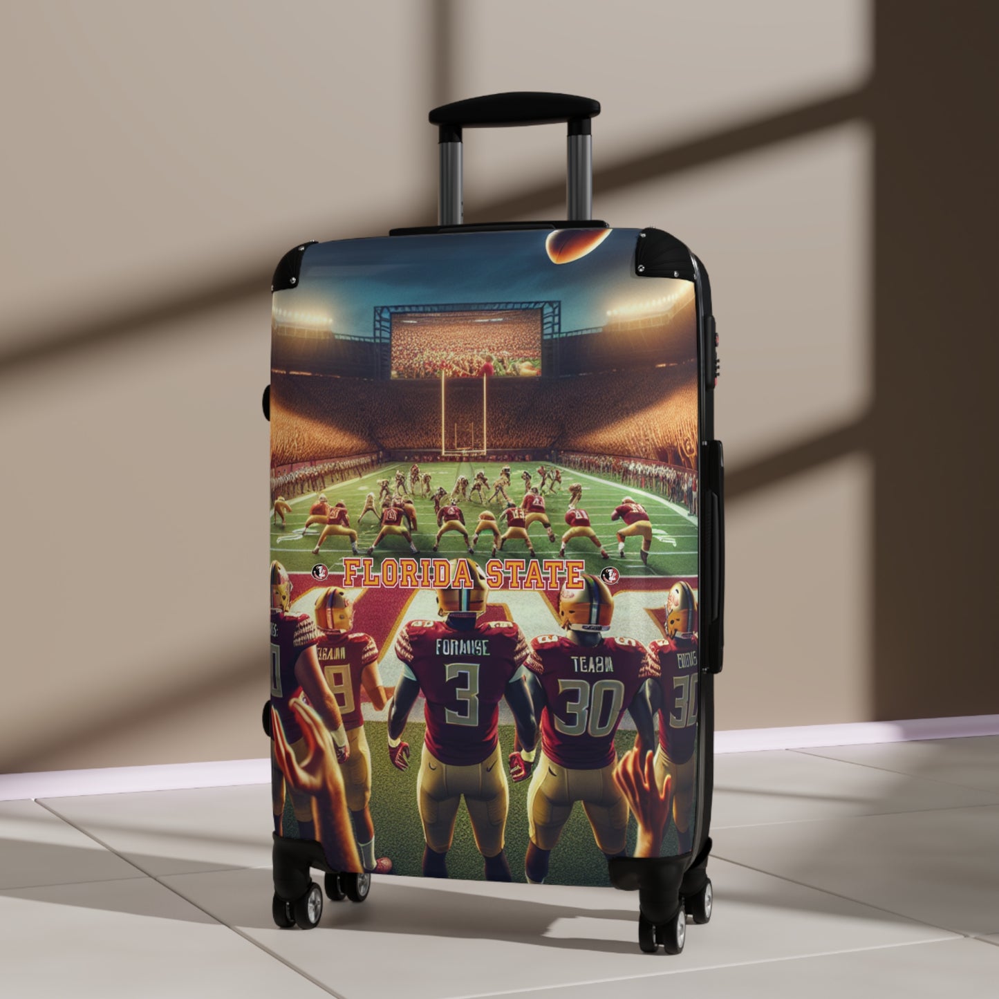 Florida State Seminoles College Football Team Luggage Bag Rolling Suitcase Spinner