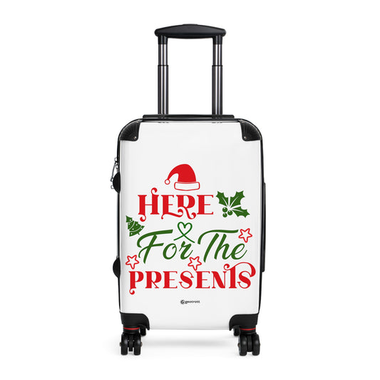 Christmas Season Here For The Presents Luggage Bag Rolling Suitcase Spinner