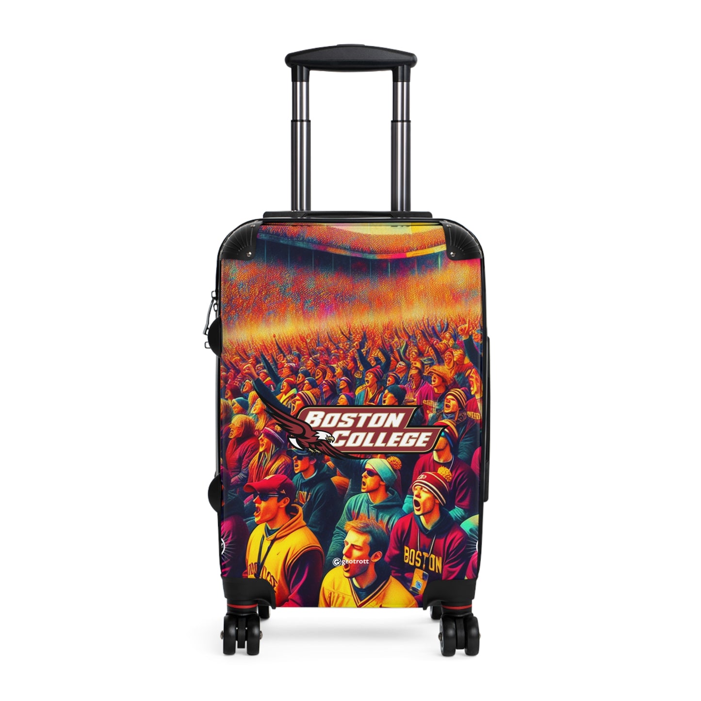 Boston College Eagles College Team Luggage Bag Rolling Suitcase Spinner