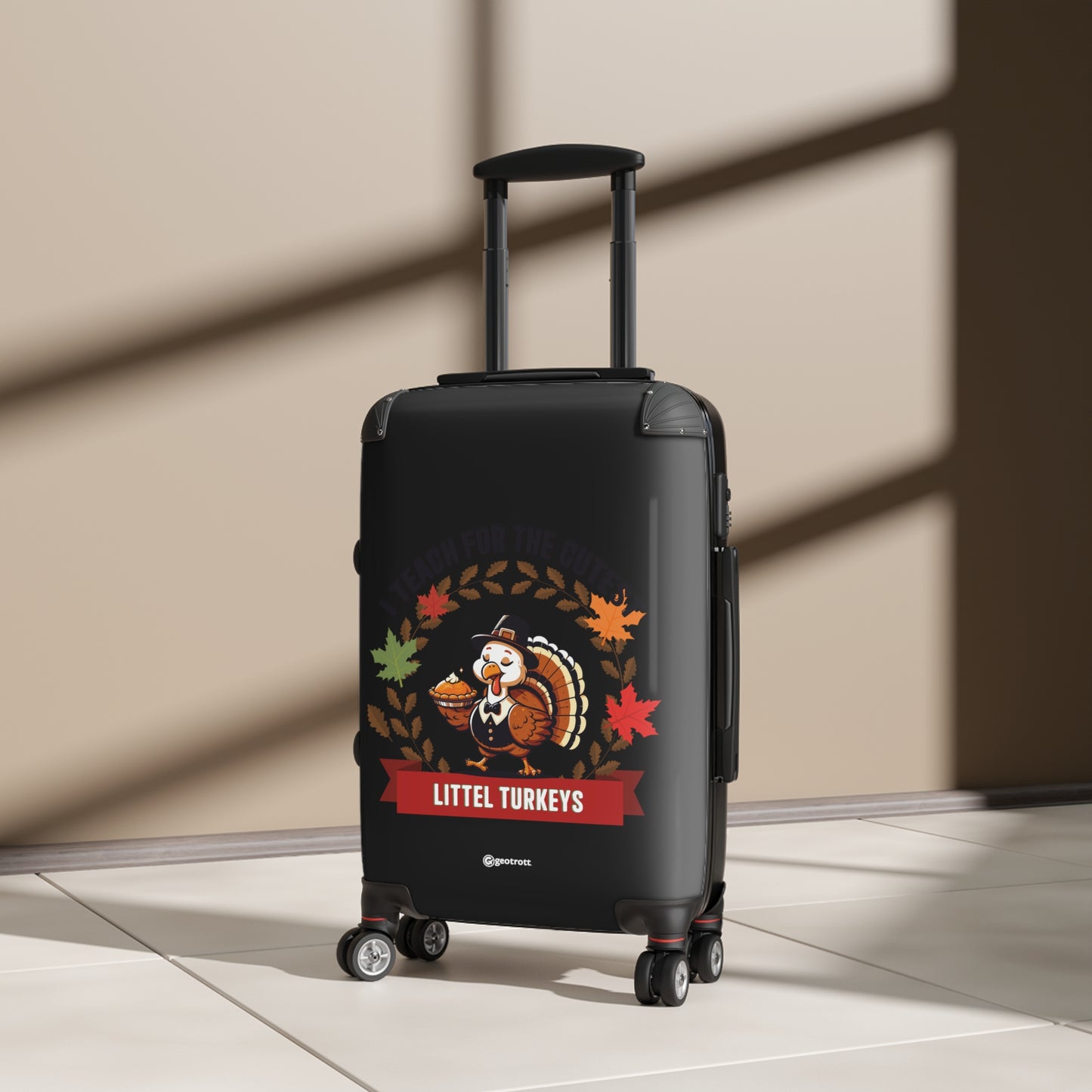 Littel Turkeys Thanksgiving Season Luggage Bag Rolling Suitcase Spinner