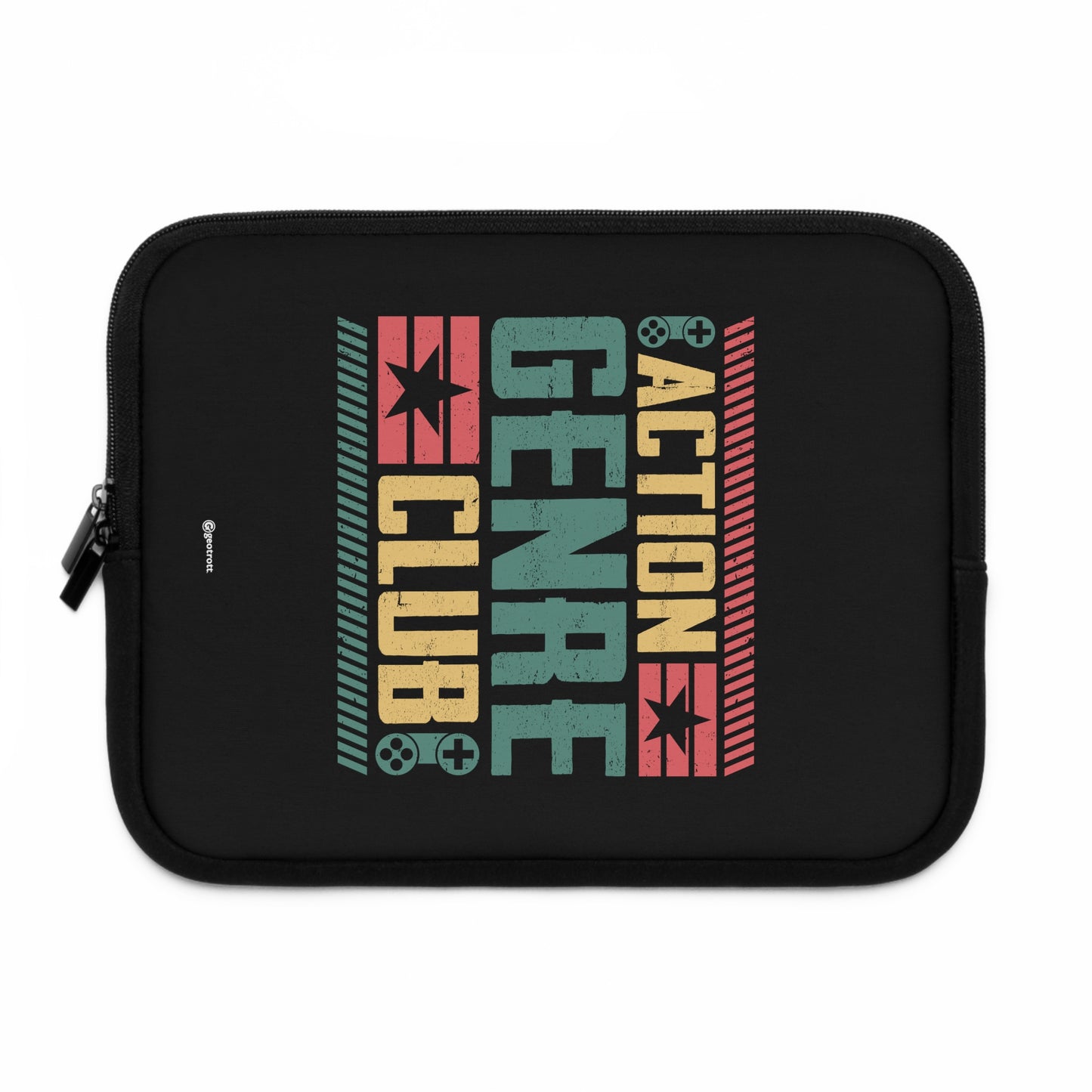 Action Genre Club Gamer Gaming Lightweight Smooth Neoprene Laptop Sleeve