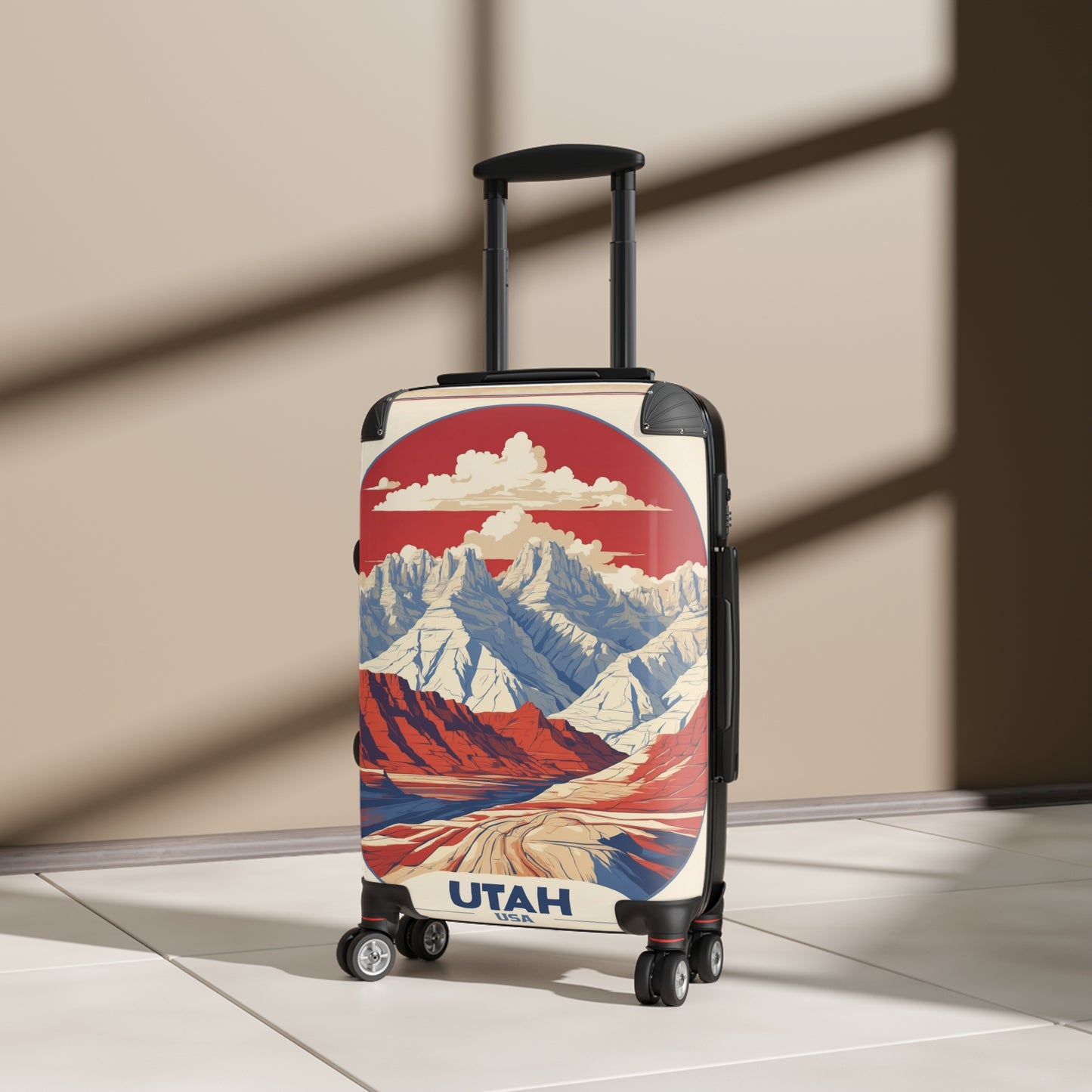 Utah'S Natural Wonders: Vintage Travel Poster, Red Rock Canyons And Snowy Peaks Vintage Travel Poster