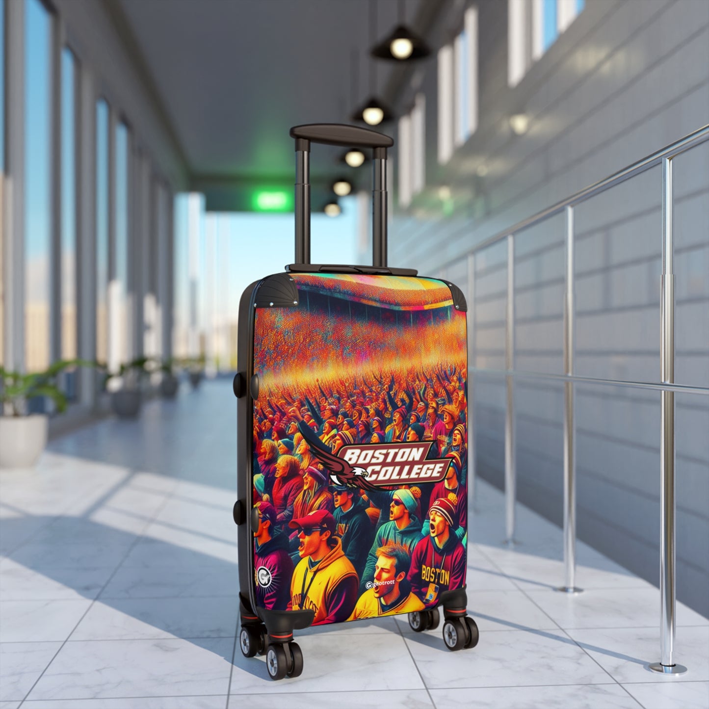 Boston College Eagles College Team Luggage Bag Rolling Suitcase Spinner