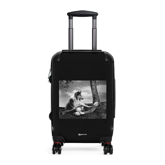 Concerned Lassie Places A Paw On A Sleeping Joe Carraclough 1943 Movie 20Th Century Photos Luggage Bag Rolling Suitcase Spinner