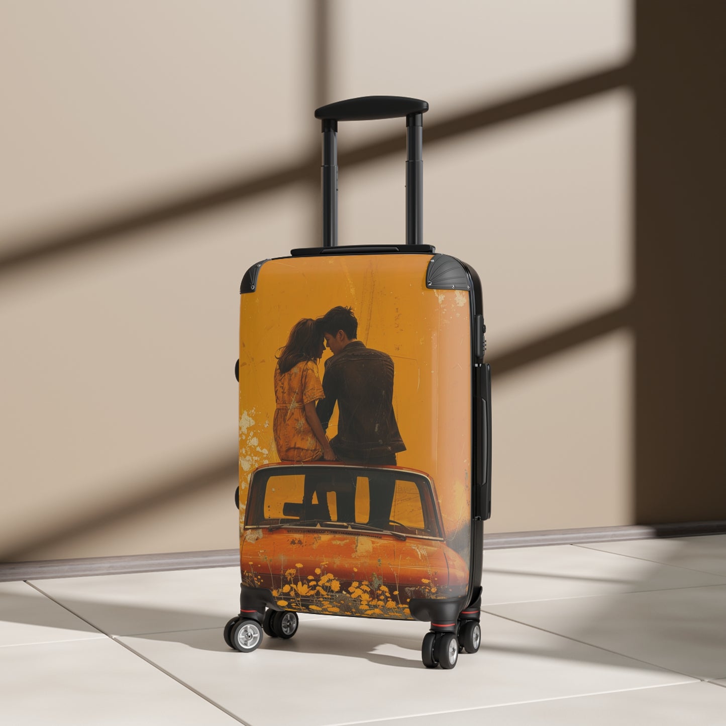 Golden Rendezvous: Vintage Romance, Retro Car Summer