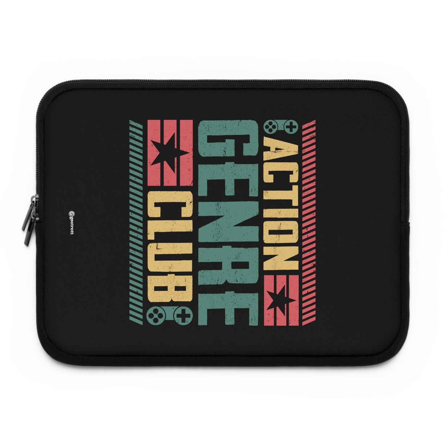 Action Genre Club Gamer Gaming Lightweight Smooth Neoprene Laptop Sleeve