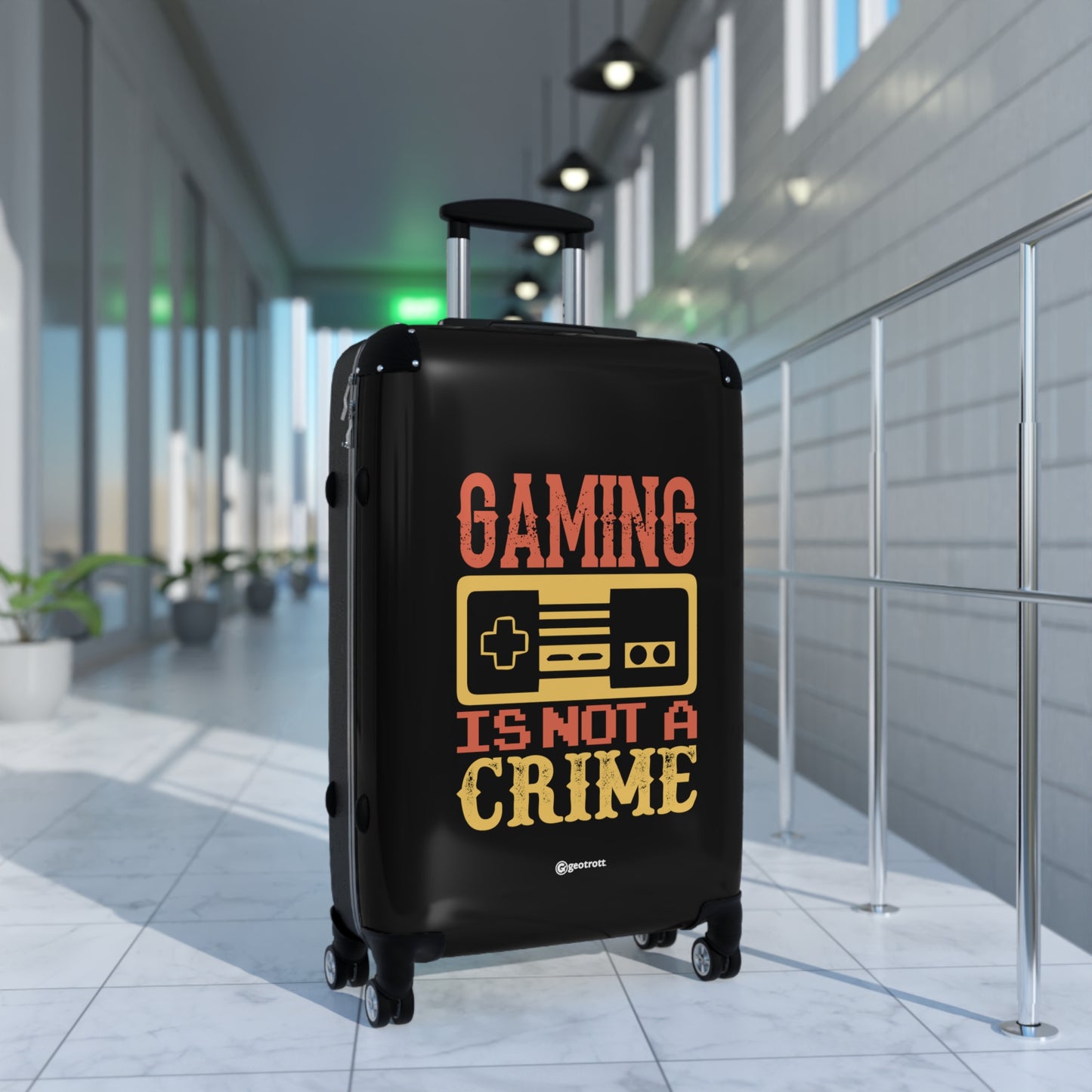 Gaming is not a Crime Gamer Gaming Suitcase-Bags-Geotrott
