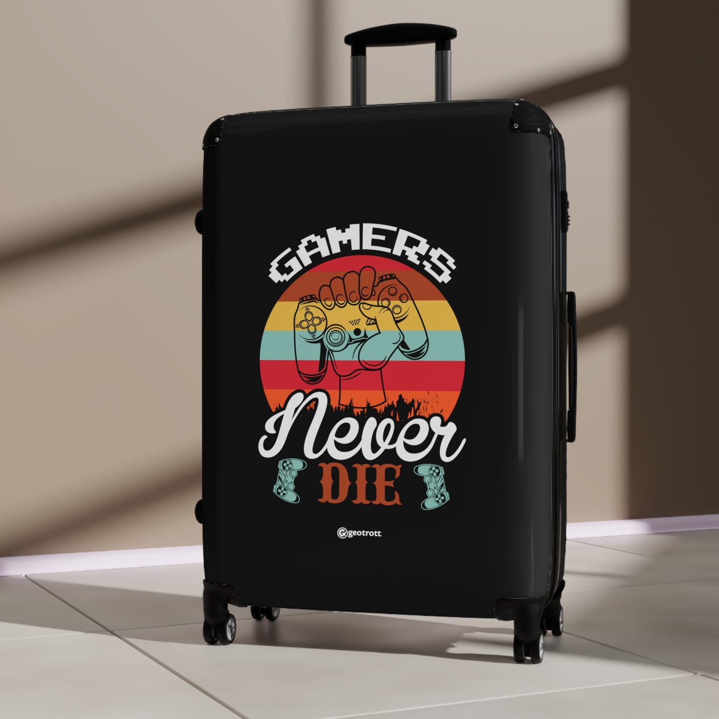 Gamers Never Die Gamer Gaming Suitcase