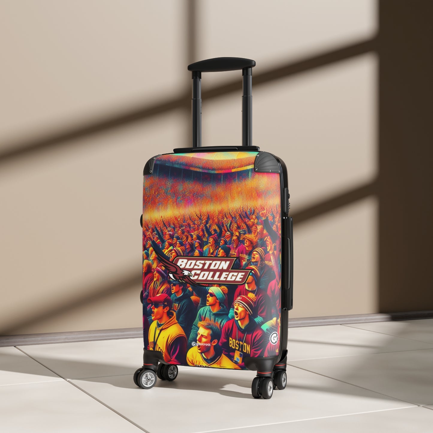 Boston College Eagles College Team Luggage Bag Rolling Suitcase Spinner