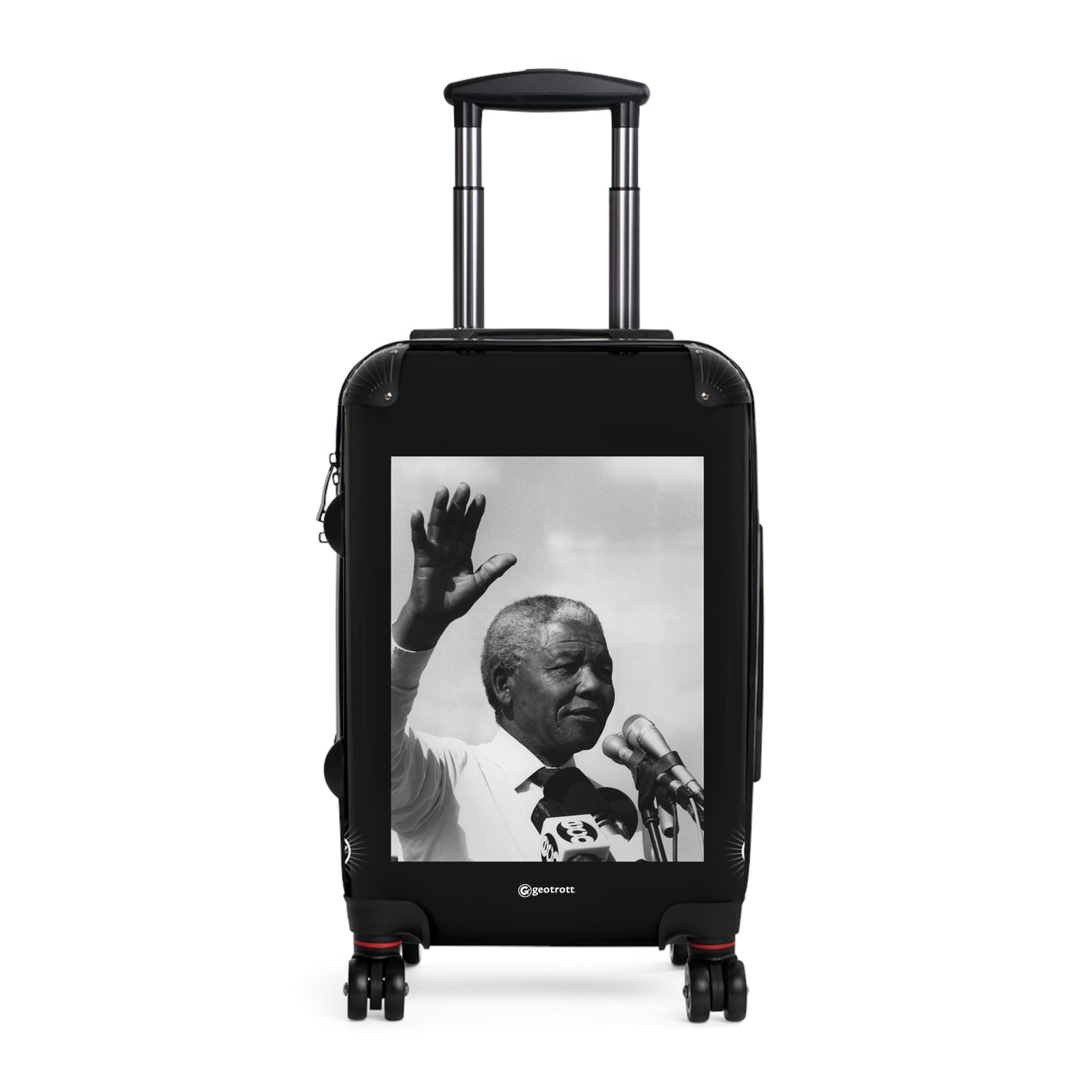 Nelson Mandela The Civil Rights Movement 20Th Century Photos Luggage Bag Rolling Suitcase Spinner
