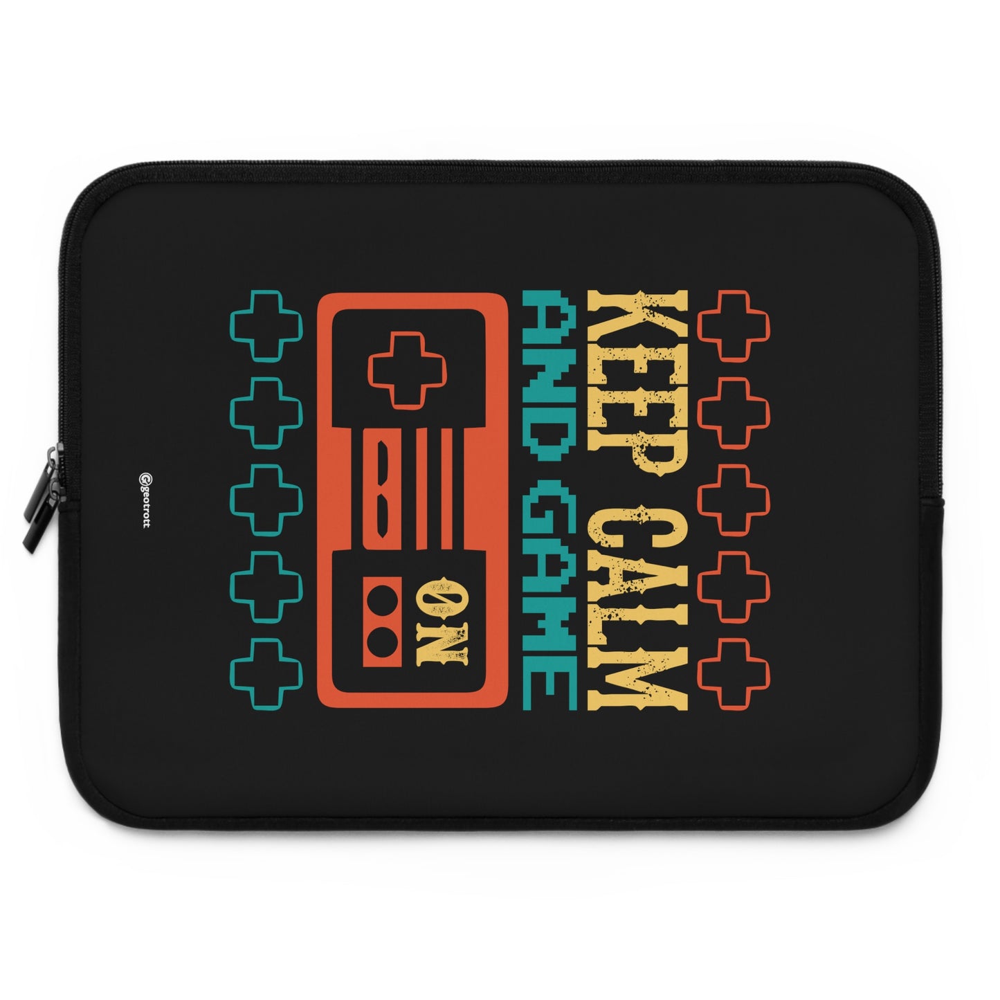 Keep Calm And Game On Gamer Gaming Lightweight Smooth Neoprene Laptop Sleeve