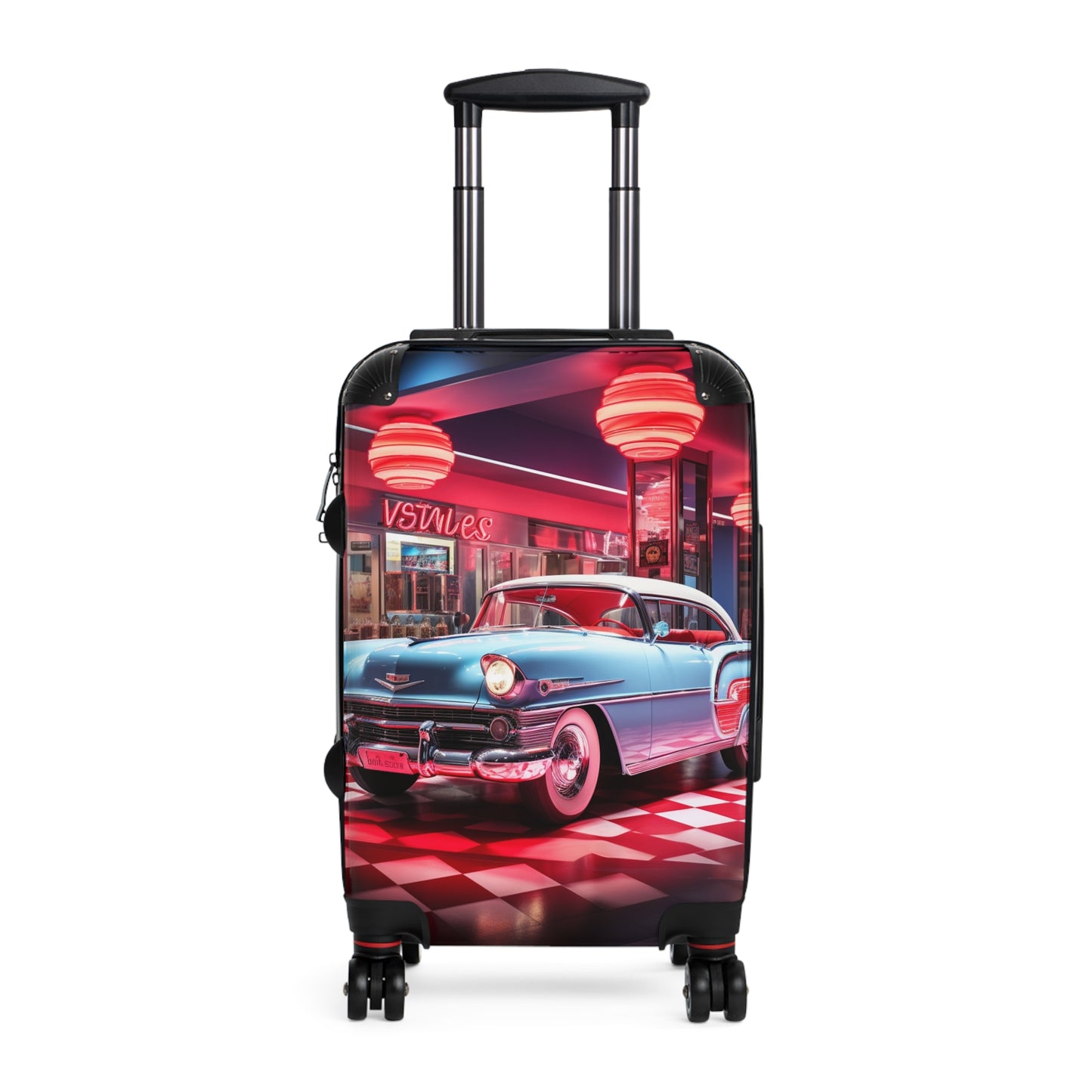 Neon Nostalgia: Vintage Diner Scene, Classic 1950S Chevrolet Bel Air