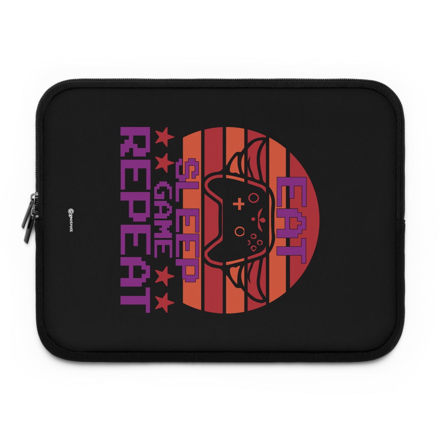 Eat Sleep Game Repeat 4 Gamer Gaming Lightweight Smooth Neoprene Laptop Sleeve