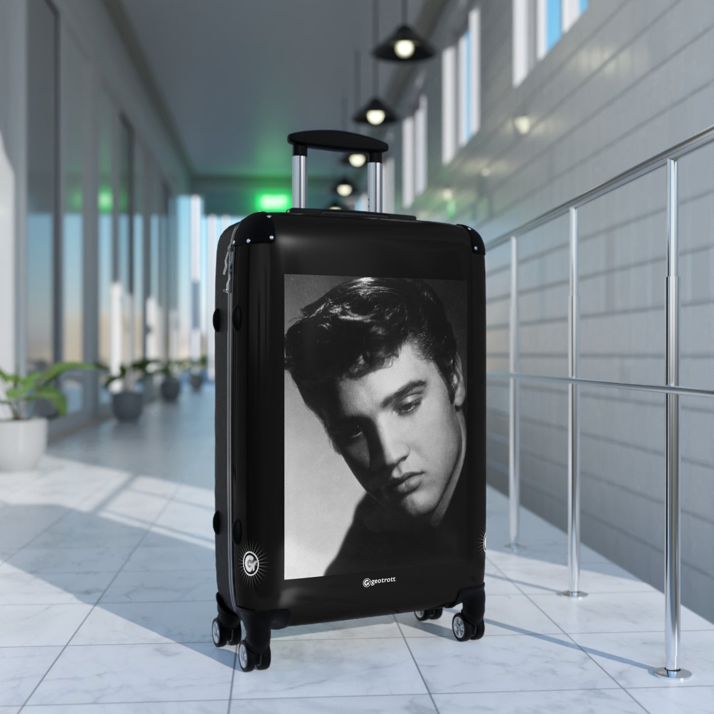 Elvis Presley 20Th Century Photos Luggage Bag Rolling Suitcase Spinner