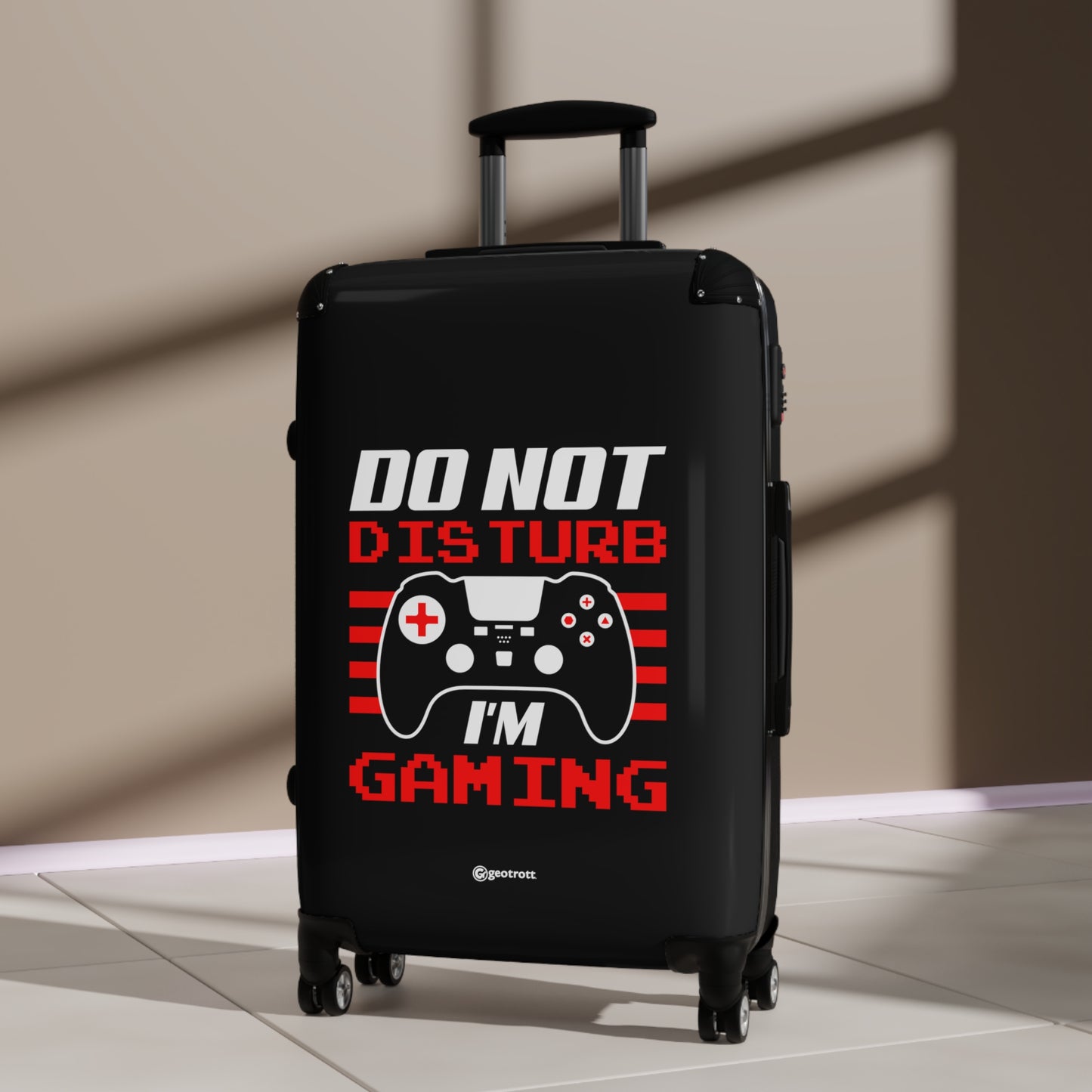 Do Not Disturb I'm Gaming Gamer Gaming Suitcase-Bags-Geotrott
