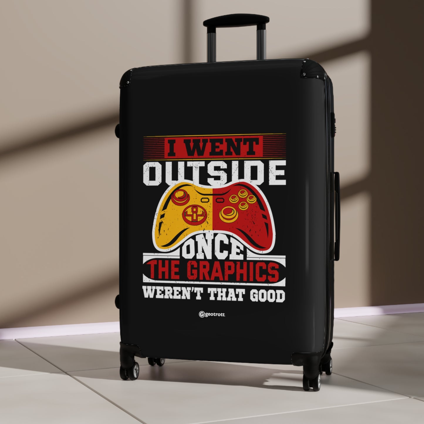 I went Outside once the Graphics weren't that Good Gamer Gaming Suitcase-Bags-Geotrott
