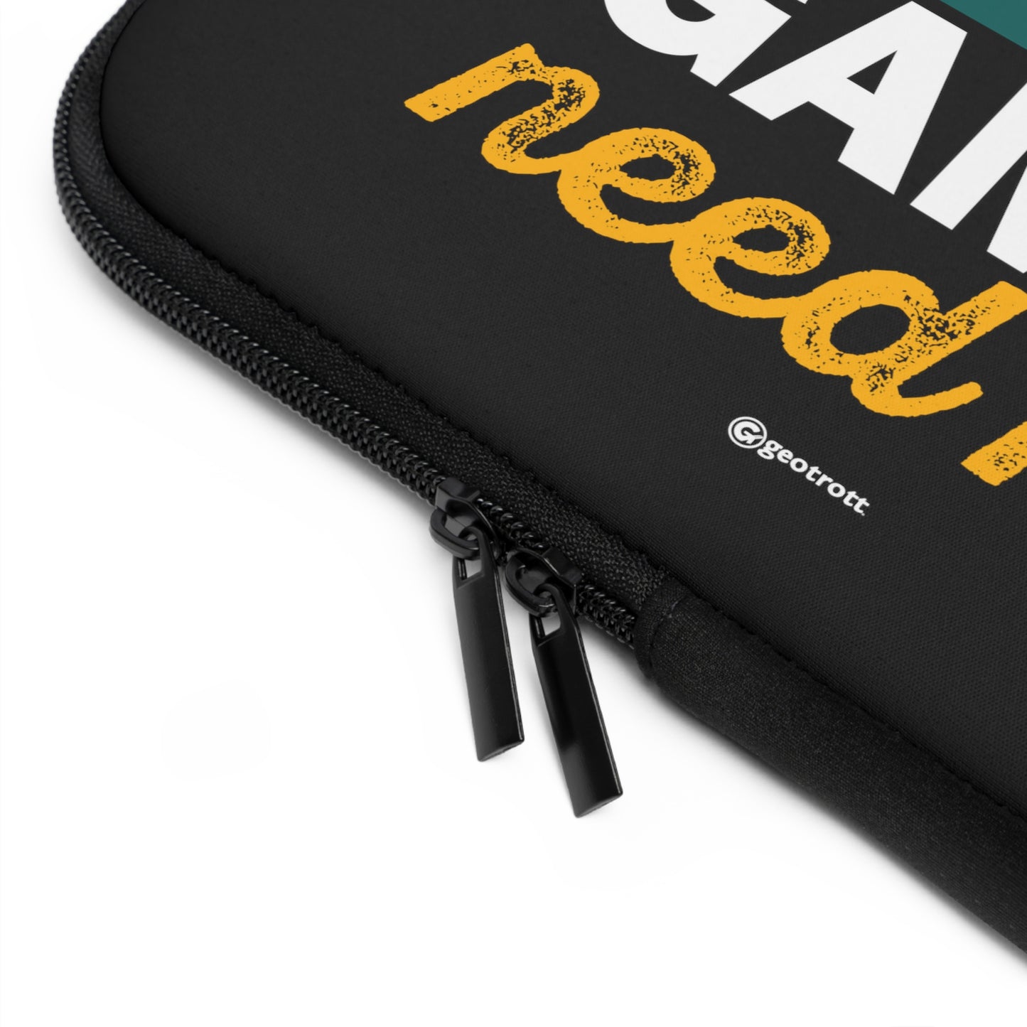 I must go The Games Need me Gamer Gaming Lightweight Smooth Neoprene Laptop Sleeve
