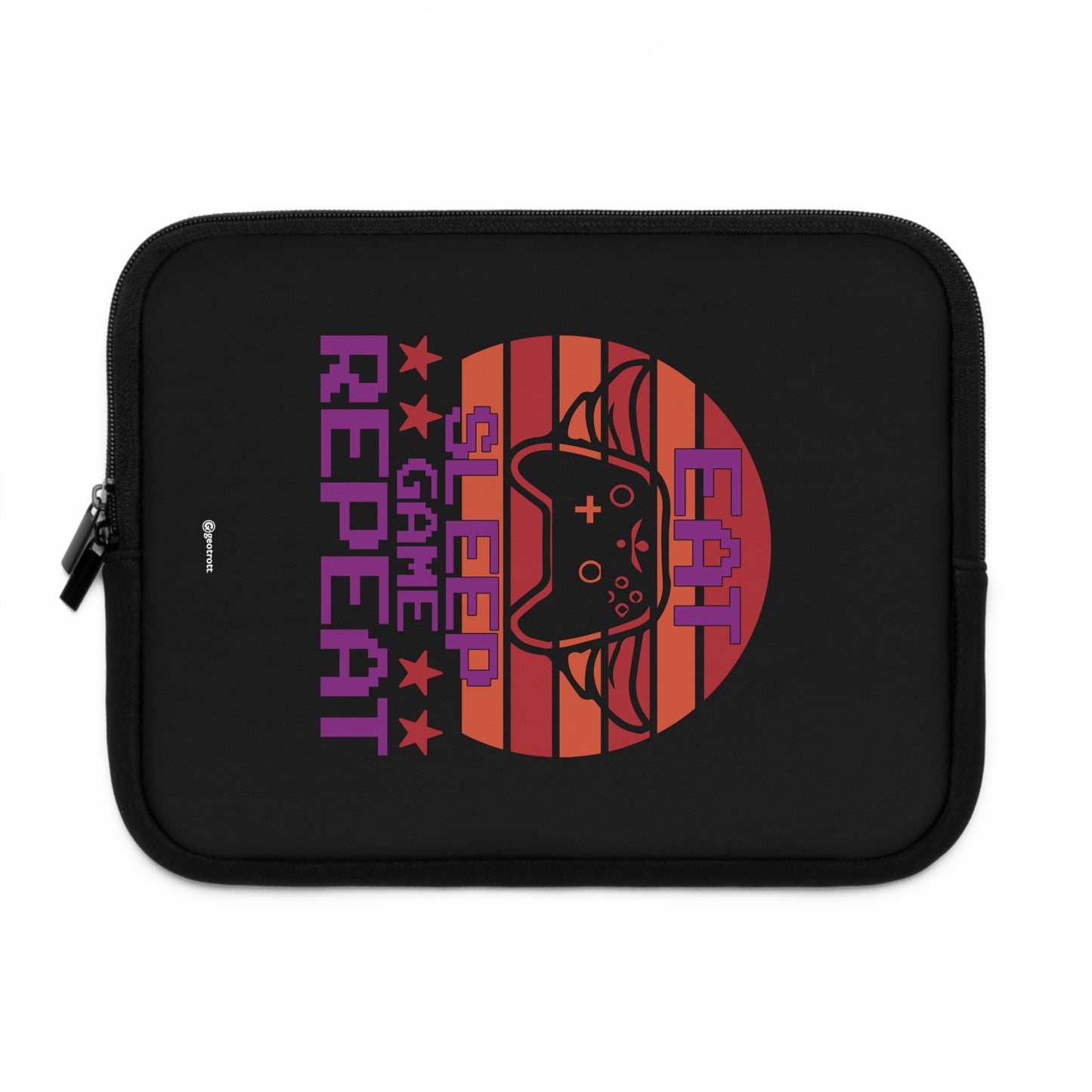 Eat Sleep Game Repeat 4 Gamer Gaming Lightweight Smooth Neoprene Laptop Sleeve
