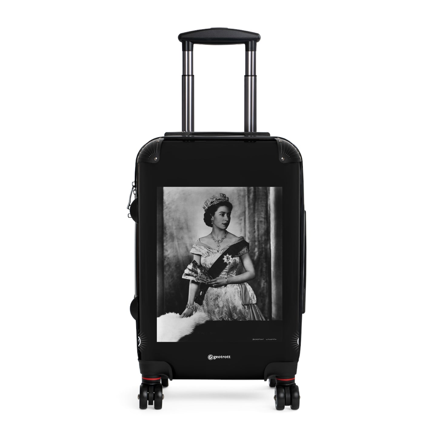 Queen Elizabeth Ii Of England 20Th Century Photos Luggage Bag Rolling Suitcase Spinner