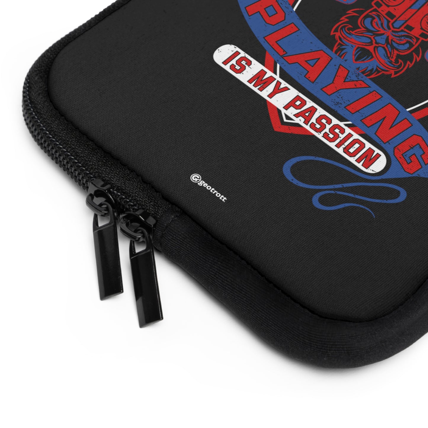 Game Playing Is My Passion Gamer Gaming Lightweight Smooth Neoprene Laptop Sleeve
