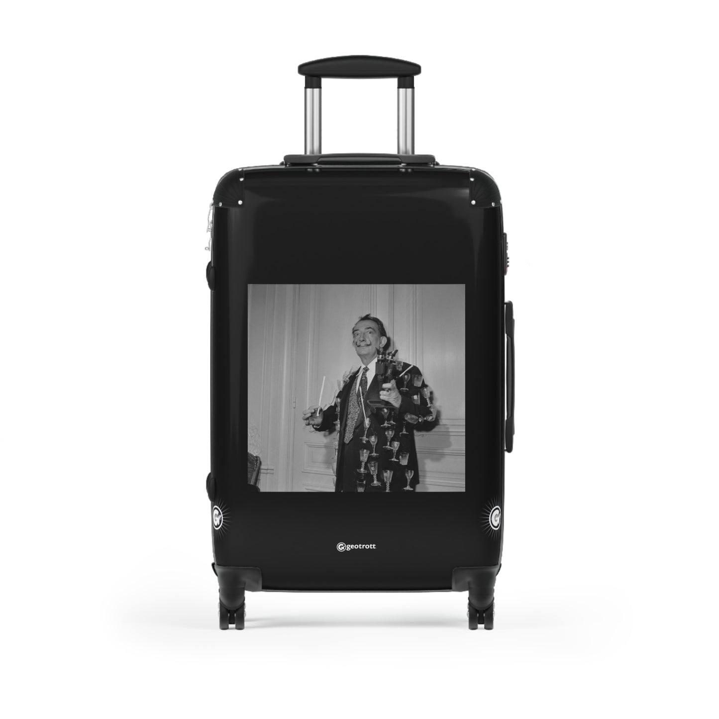Salvador Dali Paris 1960 20Th Century Photos Luggage Bag Rolling Suitcase Spinner