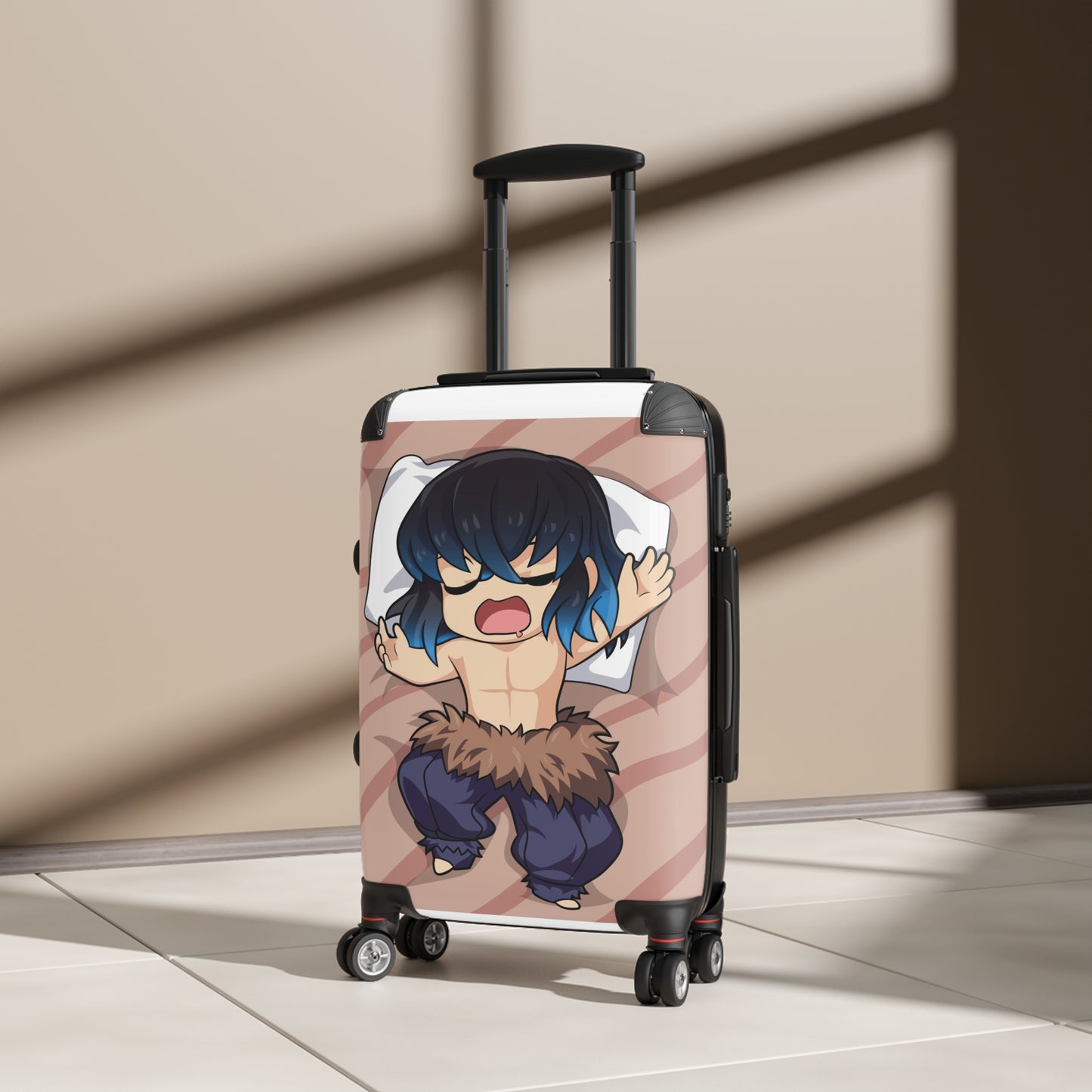 Sleepy Chibi: Anime-Style Yawning Character, Cute Cartoon Stretching Illustration