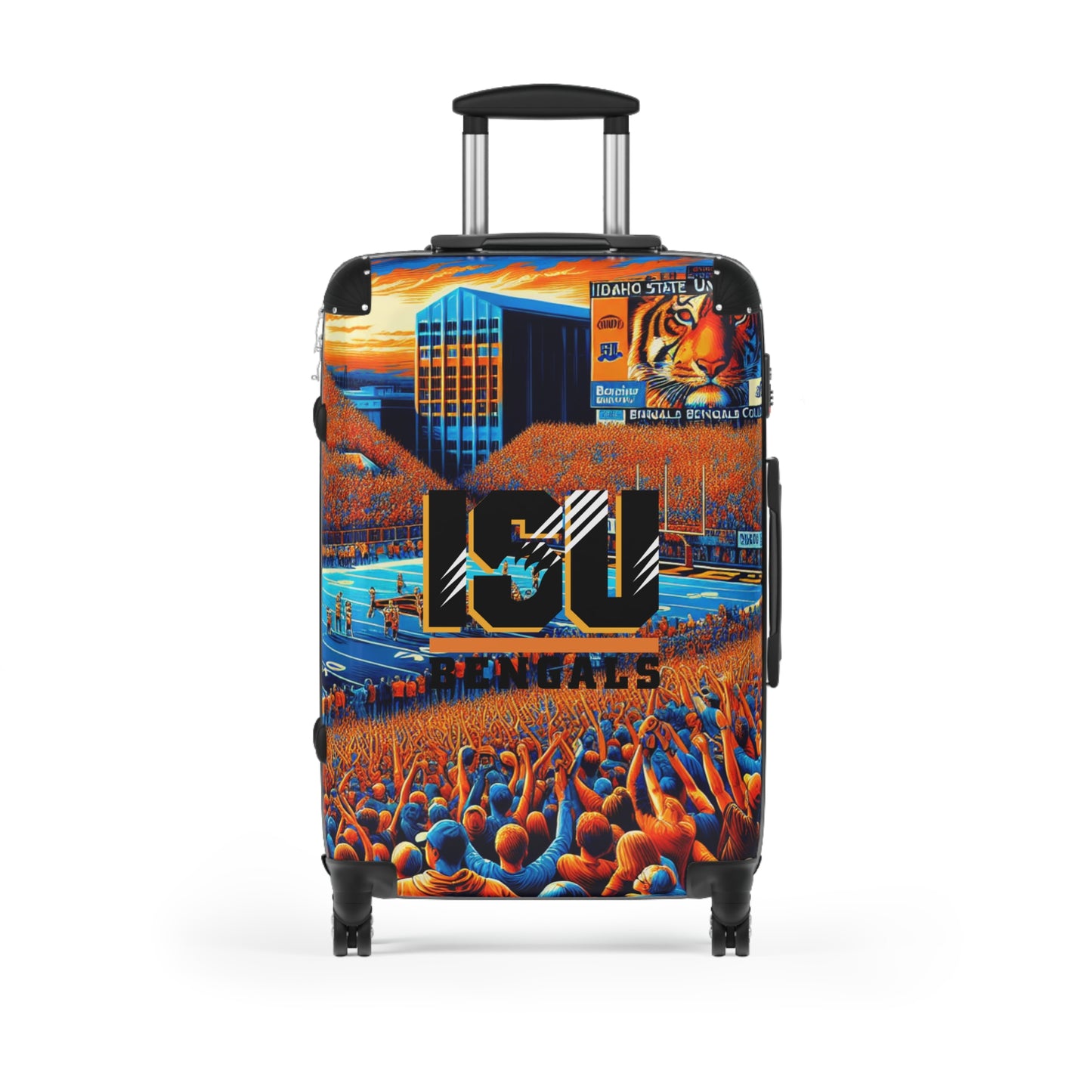 Idaho State University Bengals College Team Luggage Bag Rolling Suitcase Spinner