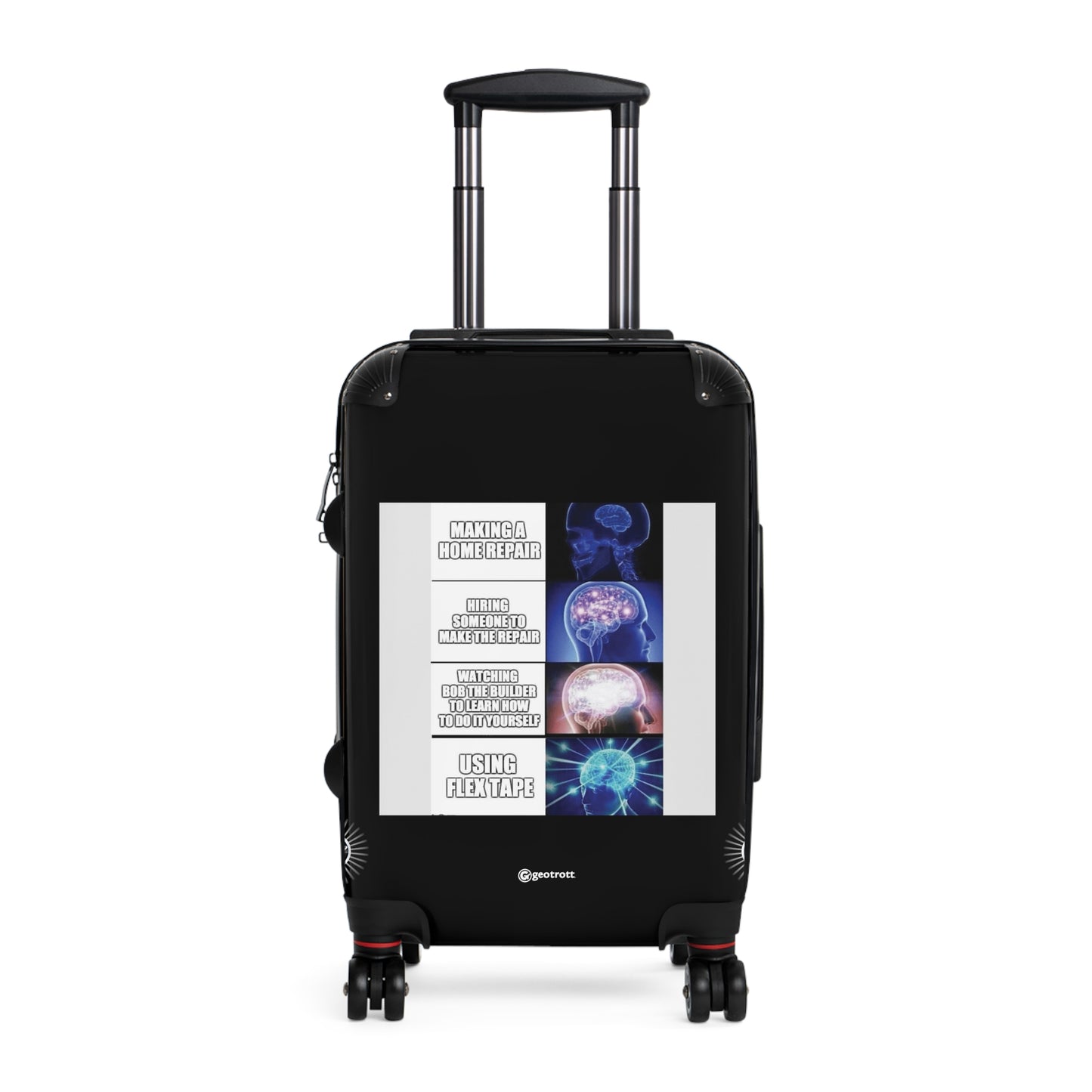 Making a Home Repair MEME Funny Inspirational Luggage Bag Rolling Suitcase Spinner