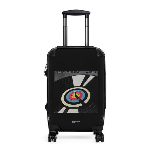 Eagles Greatest Hits Volume 2 Eighties Music Album Luggage Bag Rolling Suitcase Spinner