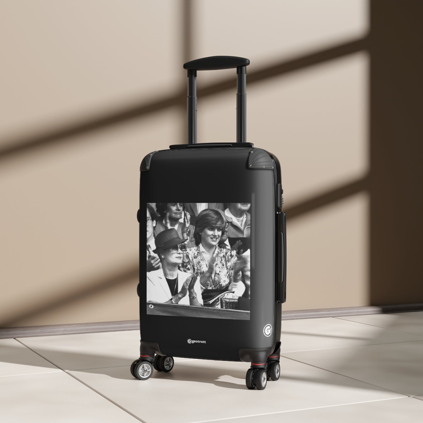Princess Grace And Lady Diana Spencer Applauding 20Th Century Photos Luggage Bag Rolling Suitcase Spinner