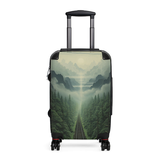 The Train Tracks Through A Mountain With Fog To The Lef Dbc3A26D-Bdde-4C13-Bf1E-A179Cf3D67Db 1