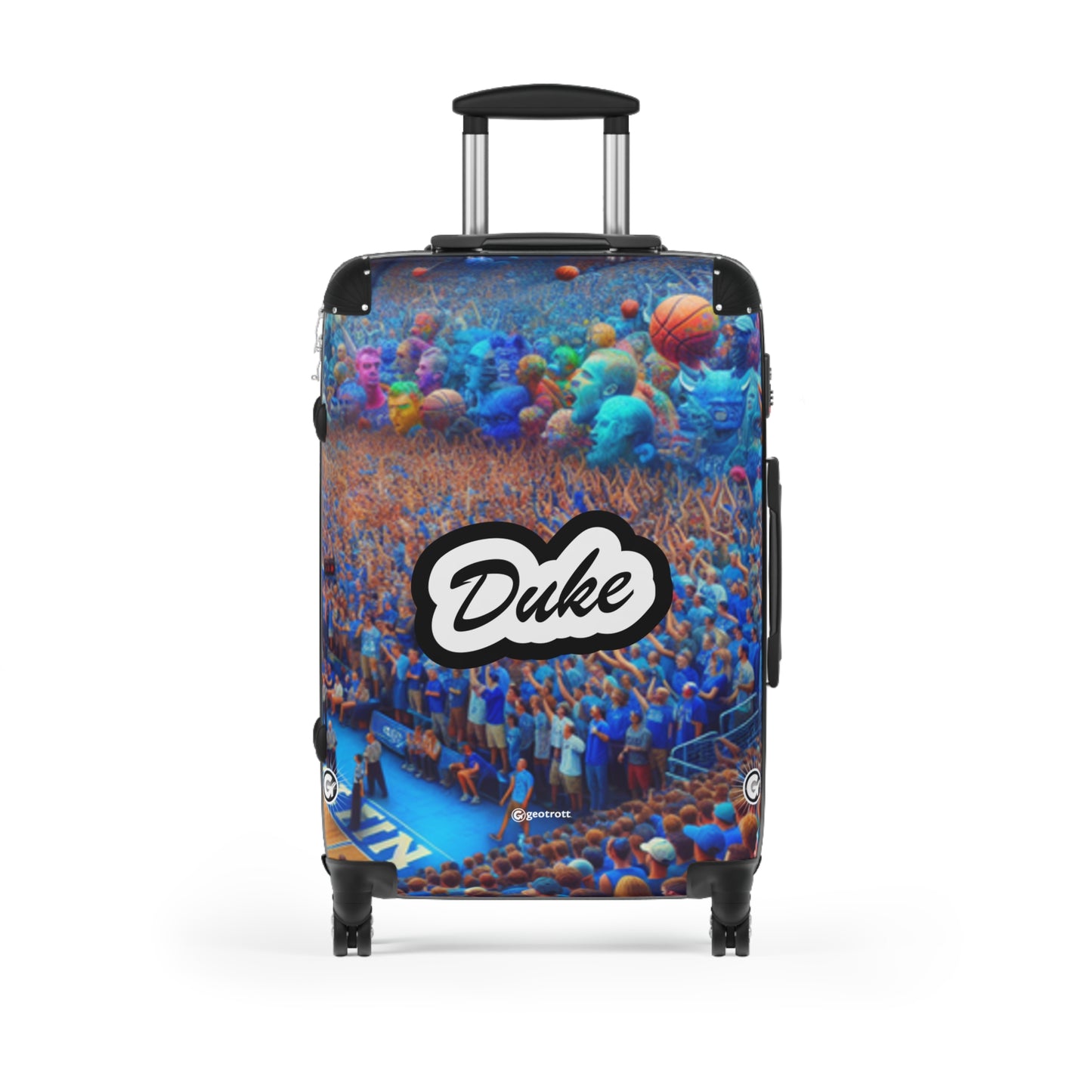 The Duke University Blue Devils Mens Basketball Ncaa Team Luggage Bag Rolling Suitcase Spinner