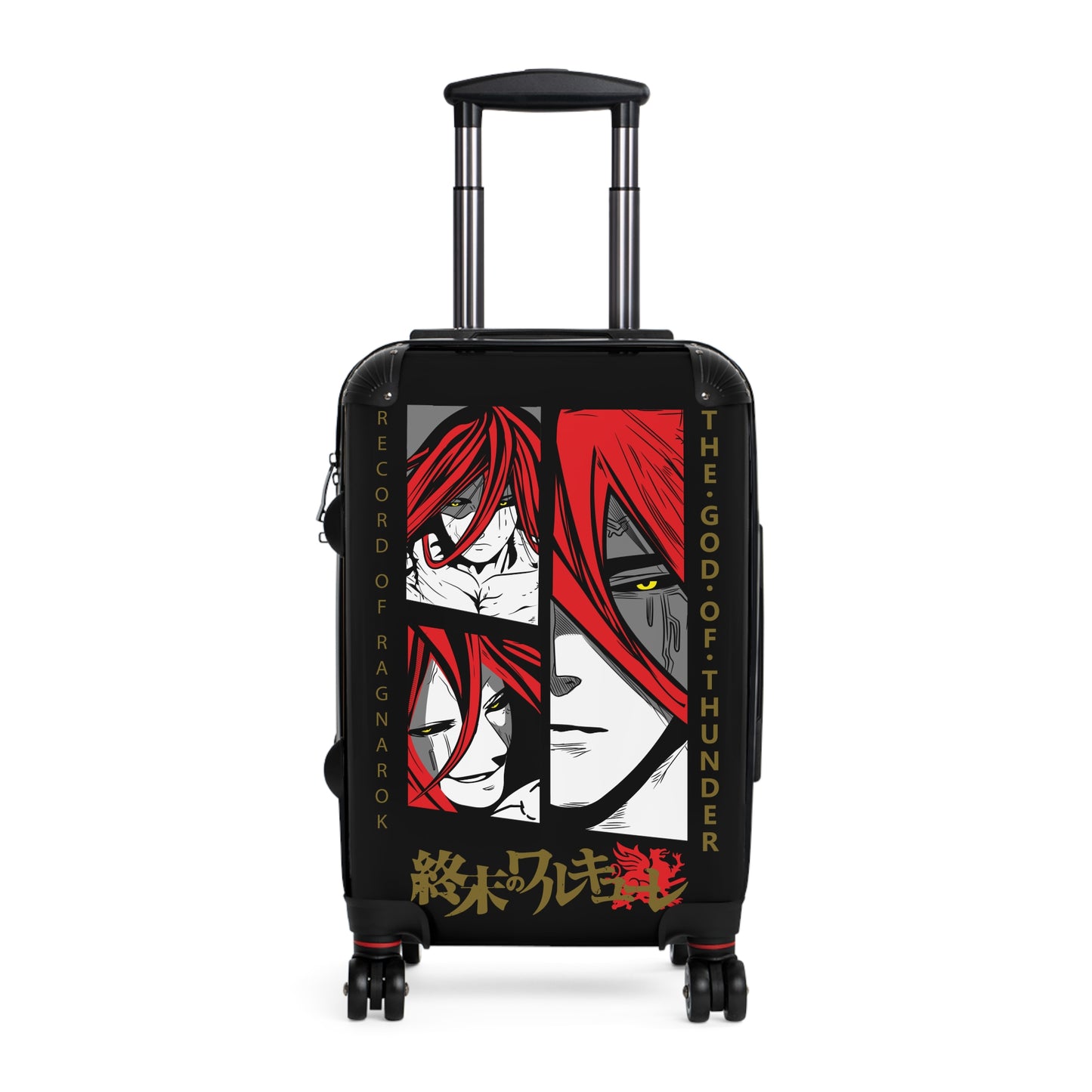 Thunder's Fury: Dynamic Anime Panels, Red-Haired Character Portrait