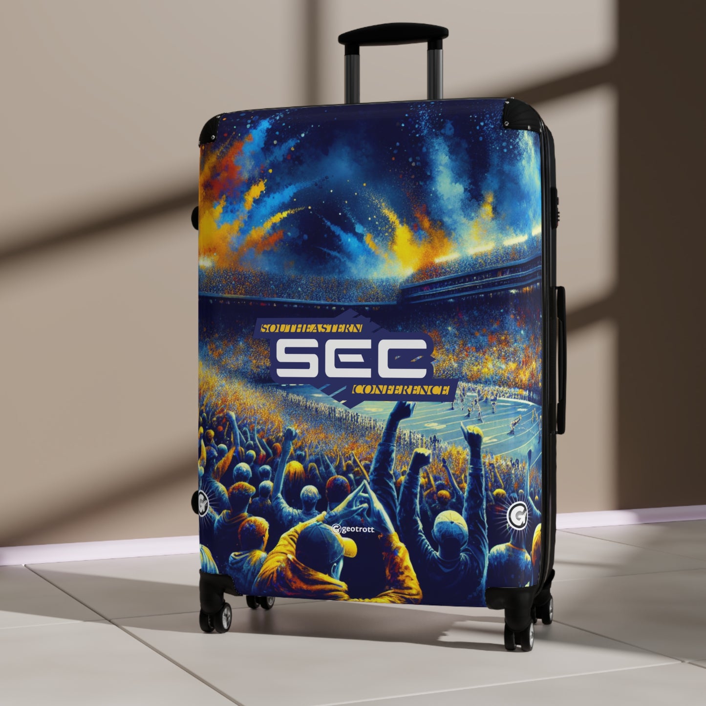 Southeastern Collegiate Athletic Conference Luggage Bag Rolling Suitcase Spinner