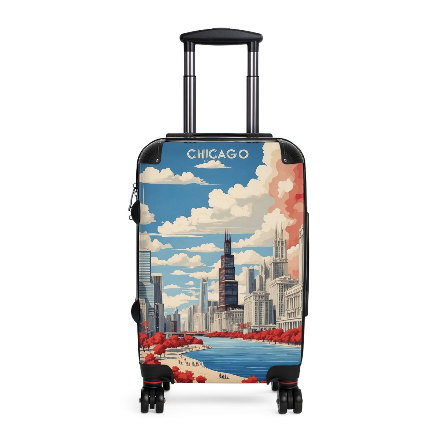 Chicago'S Urban Splendor: Vintage Travel Poster, Iconic Skyline Art Vintage Travel Poster