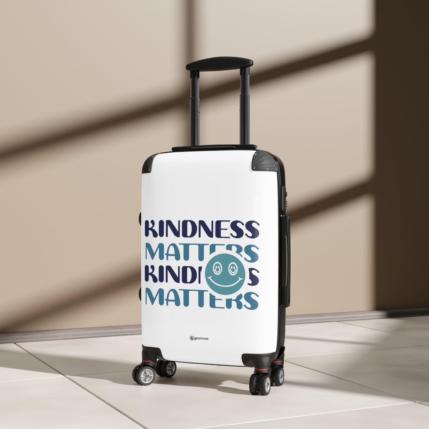 Emotive Inspirational Kindness Matters Luggage Bag Rolling Suitcase Spinner